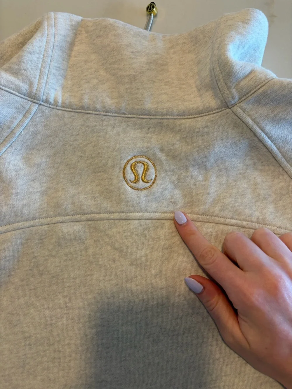 Scuba Crop Heathered Bone/Gold XL/XXL - Picture 4 of 5